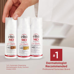 EltaMD UV Daily creamy tinted moisturizer texture delivering hydrating feel.