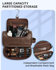 Elviros toiletry bag coffee waterproof shoes pocket protects footwear and clothes