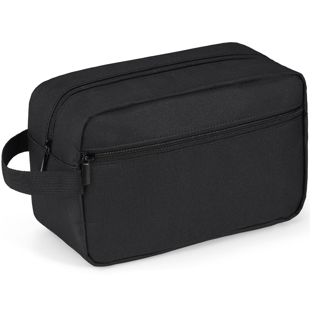 Elviros travel toiletry bag compact size shown in backpack for organized trips