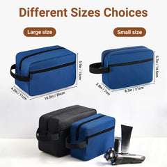 Elviros travel toiletry bag hanging hook demonstrates convenient bathroom access while traveling