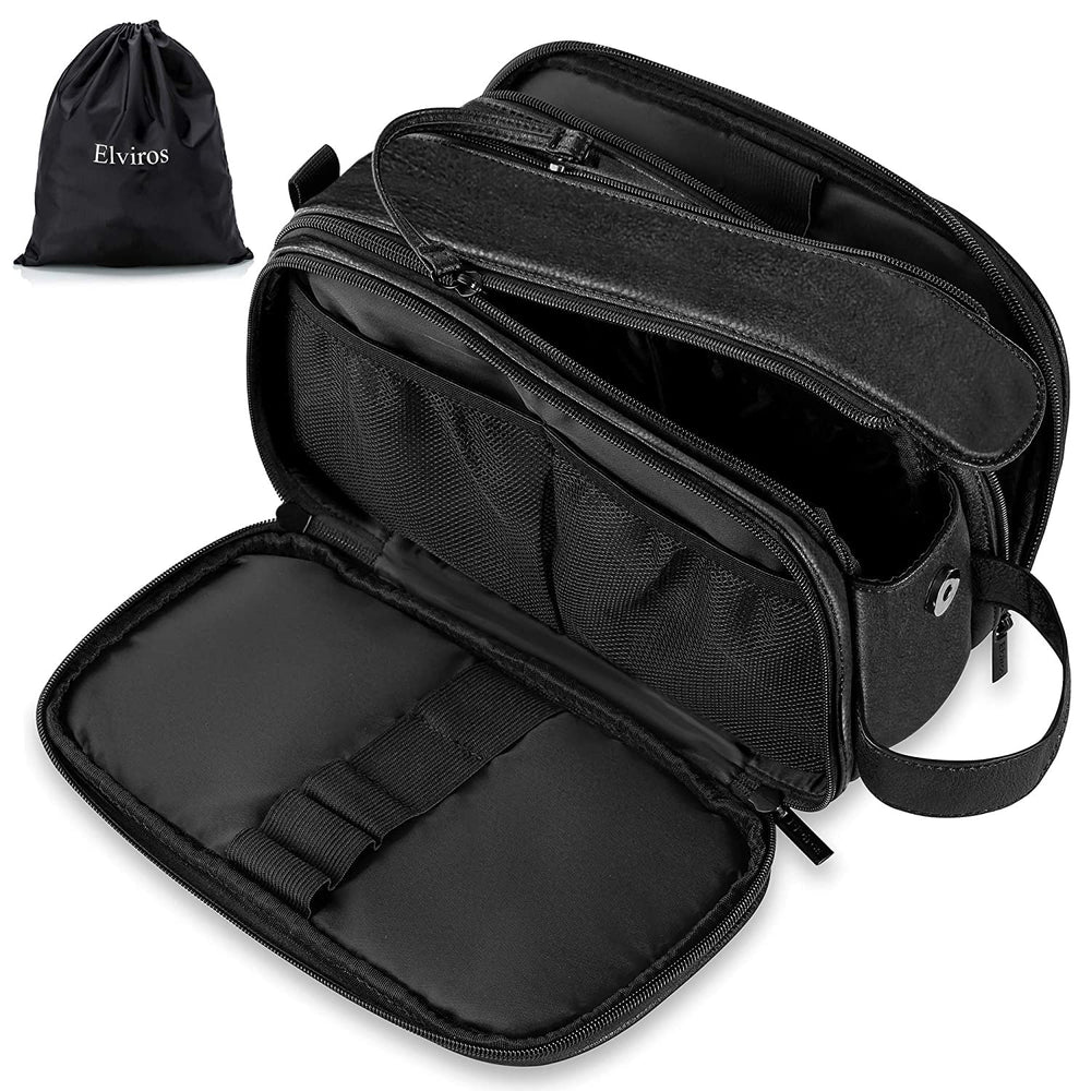 Elviros Travel Toiletry Bag Wet Separation keeps towels and swimsuits separate on trips.