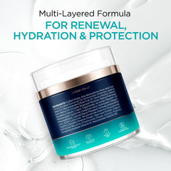 Hands applying Ember Cloud Collagen NAD+ Cream for daily hydration.