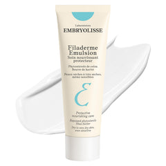 Embryolisse Filaderme Emulsion jar closeup showing rich hydration for dry skin
