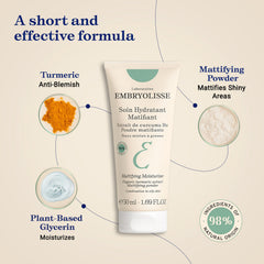 Embryolisse Mattifying Moisturizer used as a base under makeup for smoother wear.