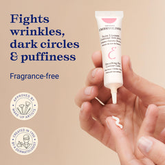 Embryolisse smoothing eye contour care texture close-up showing gel-cream consistency for sensitive skin