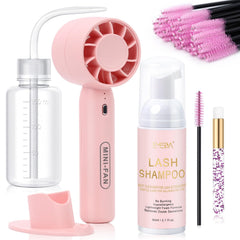 EMEDA bottle and full kit displayed, shows contents for easy salon use