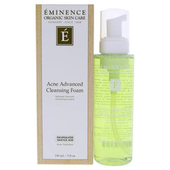 Eminence Acne Advanced Cleansing Foam bottle with pump delivers effective cleansing and oil control.