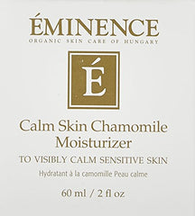 Eminence Calm Skin Moisturizer texture-spread demonstrates creamy, absorbent hydration for daily use.