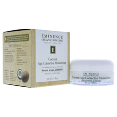 Eminence Coconut Age Corrective Moisturizer bottle-front promotes premium hydration for all skin types.