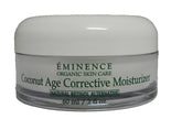 Eminence Coconut Age Corrective Moisturizer bottle highlighting hydrating, firming benefits for mature skin