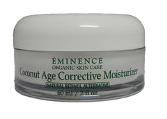 Eminence Coconut Age Corrective Moisturizer bottle highlighting hydrating, firming benefits for mature skin