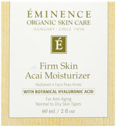 Eminence Firm Skin Acai Moisturizer jar closeup showing rich hydration for dry skin