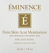 Eminence Firm Skin Acai Moisturizer jar visual emphasizing rich hydration for firmer skin
