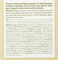 Vitamin C rich Eminence Firm Skin Acai Moisturizer highlights brightening potential for the complexion