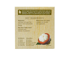 Eminence Mangosteen Gel Moisturizer application shot illustrates quick absorption and velvety soft skin.