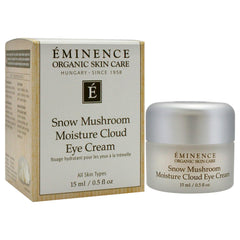 Eminence Snow Mushroom Eye Cream closeup shows creamy consistency for hydration