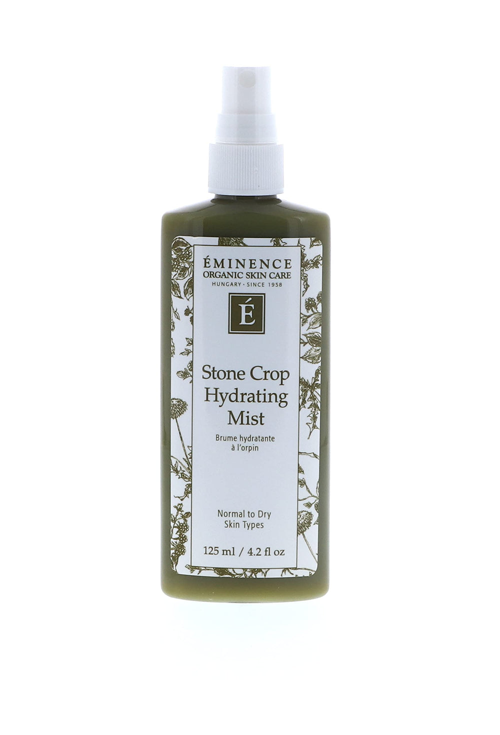 Eminence Stone Crop Hydrating Mist bottle front signals refreshing hydration for daily use.