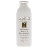 Eminence Strawberry Rhubarb Dermafoliant packaging jar highlights premium at-home exfoliation.