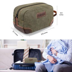 Emissary Dopp Kit open main compartment reveals spacious storage for travel essentials.
