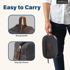 emissary toiletry bag travel-compatible design fits carry-on packing