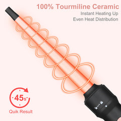 EMOCCI PRO small-barrel curling iron delivers tight curls with steady heat and control.