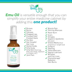 Emu Joy farm-origin image emphasizes humane sourcing and ethical care.