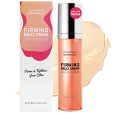 Enaskin Naturals Belly Firming Cream bottle closeup with hydrating, smoothing formula