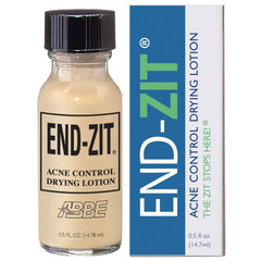 End-zit fast-acting spot treatment bottle for rapid blemish relief.