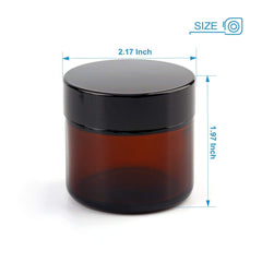 Encheng amber 2oz jar pack storage showing convenient multi-pack for cosmetics