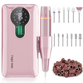 ENGERWALL 35000RPM nail drill pink Pro front view for fast acrylic and gel shaping