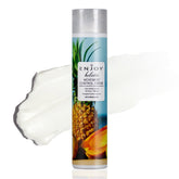 Enjoy Hair Styling Cream bottle in hand for smooth application and natural hold.