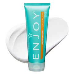 Enjoy Shaping Curly Hair Styling Cream bottle highlights lightweight curl definition and anti-frizz.