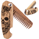 Enjoy The Wood beard comb folding pocket for on-the-go grooming.