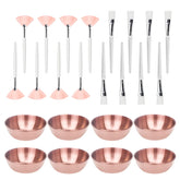 Entei rose gold facial bowls ideal for precise mask mixing