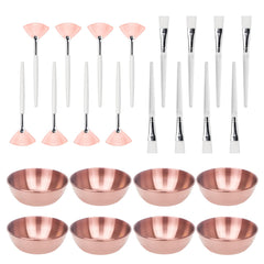 Entei rose gold facial bowls ideal for precise mask mixing