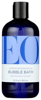 EO Bubble Bath Serenity French Lavender bottle with calming scent for a soothing soak.