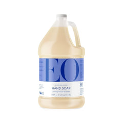 EO French Lavender liquid hand soap bottle highlights gentle cleansing in lavender scent.