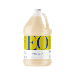 EO Lemon and Eucalyptus liquid hand soap bottle ready for daily cleansing