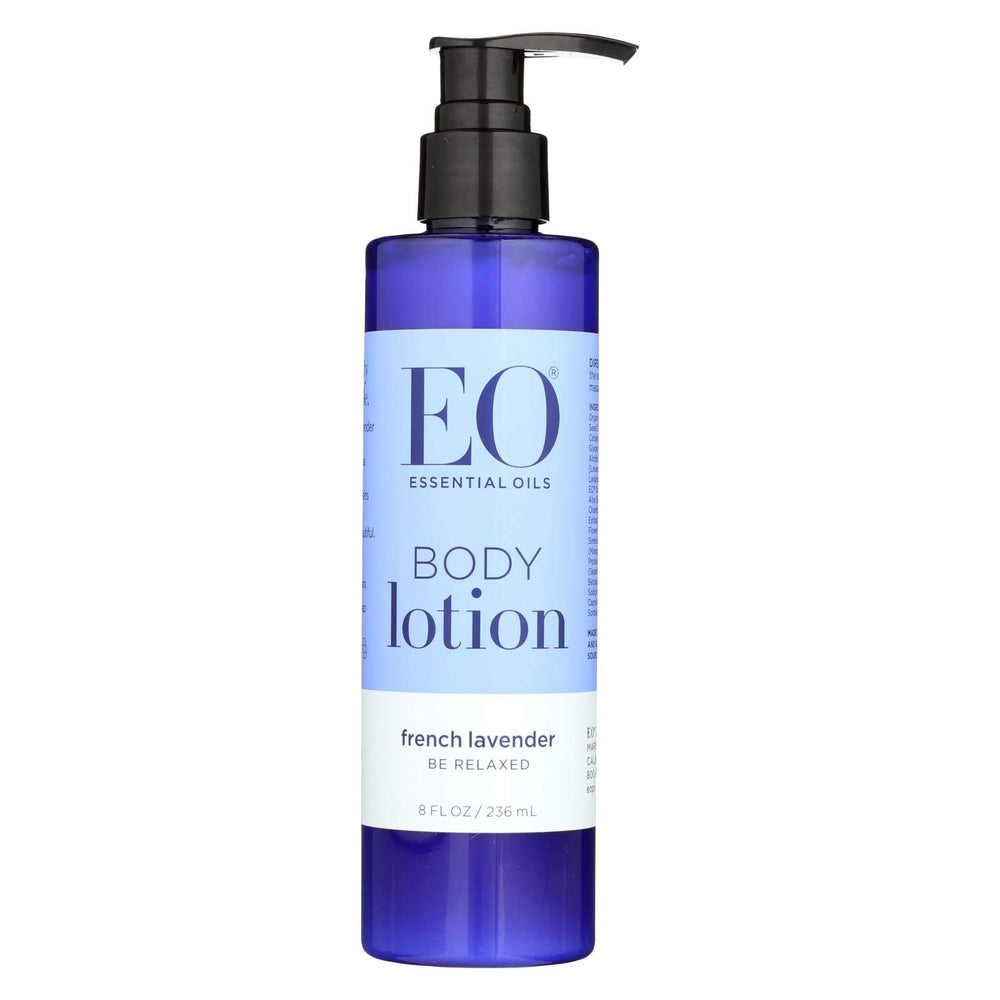 EO Loción corporal Lavanda Francesa: botella para hidratación suave y aroma calmante