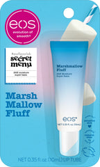 EOS Marshmallow Fluff Super Balm packaging highlights limited edition design for all-day hydration.