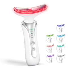 EOSVAP 7-in-1 face massager with LED colors for deeper serum absorption