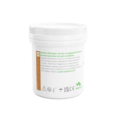 Epaderm ointment jar close-up shows creamy, easy-to-apply consistency.