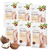 Epielle hydrating foot-mask packaging highlighting spa-ready moisture benefits.
