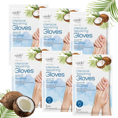 Epielle Intensive Repairing Hand Mask close-up showing deep hydration for dry hands.