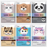 Epielle Mystical Safari otter mask in packaging promotes hydrating spa-night ritual