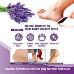 Epielle Relaxing Foot Mask socks-on-feet demonstration emphasizing soft, hydrated skin