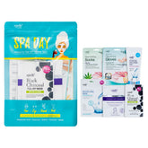Epielle Spa Day Kit packaging shows inviting at-home relaxation setup.