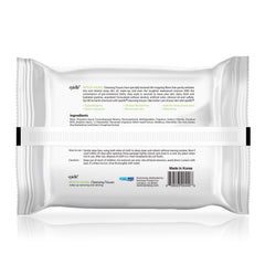 Epielle Witch Hazel Makeup Remover Wipes moist cloth closeup illustrating convenient, pre-moistened cleansing
