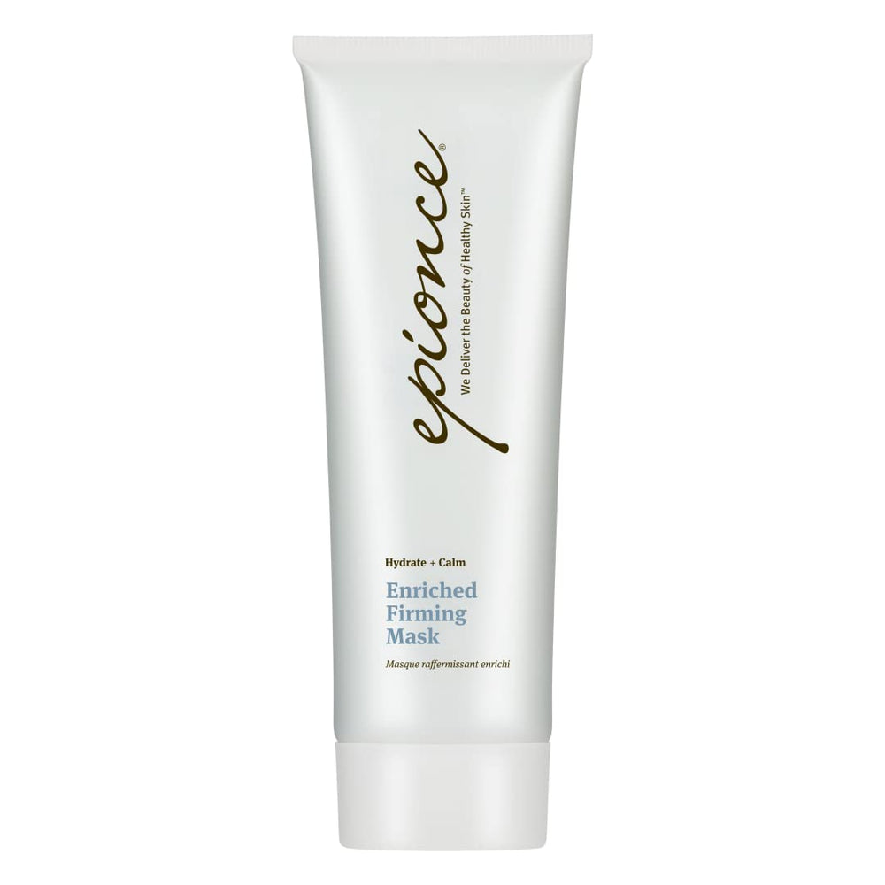 Epionce Enriched Firming Mask packaging shows premium jar for hydration routines.