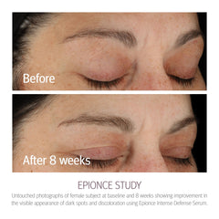 Epionce Intense Defense Serum dispensing action demonstrates controlled application.